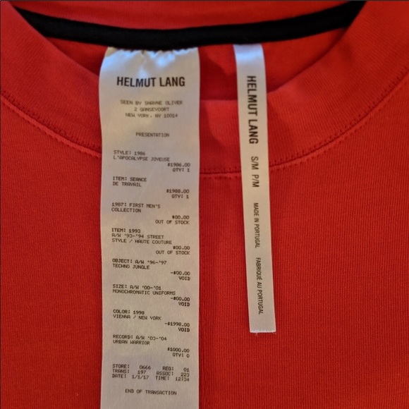 New Helmut Lang Tee - Picture 2 of 4
